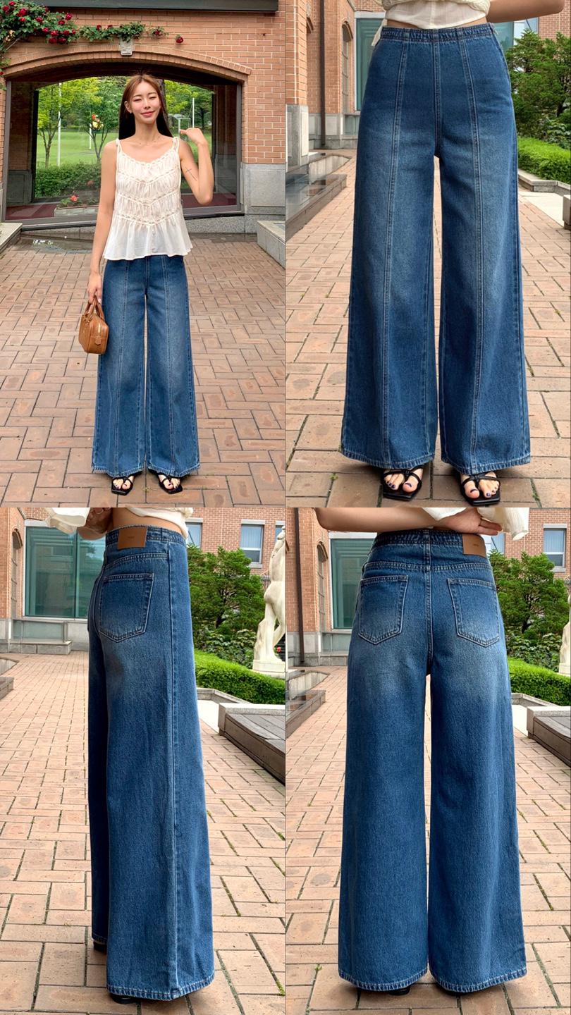 (Premium) Wide-Cut Jeans