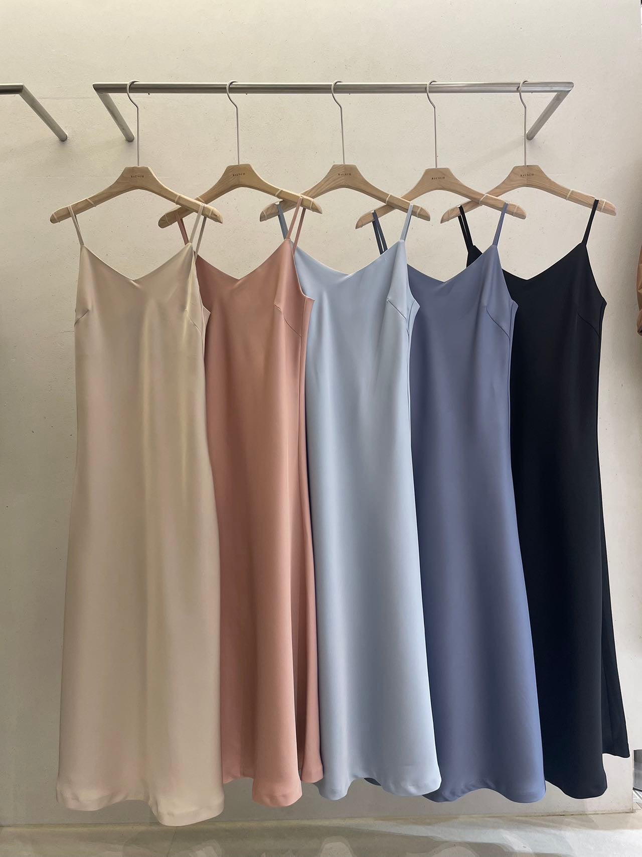 (Premium) Satin Suspender Dress