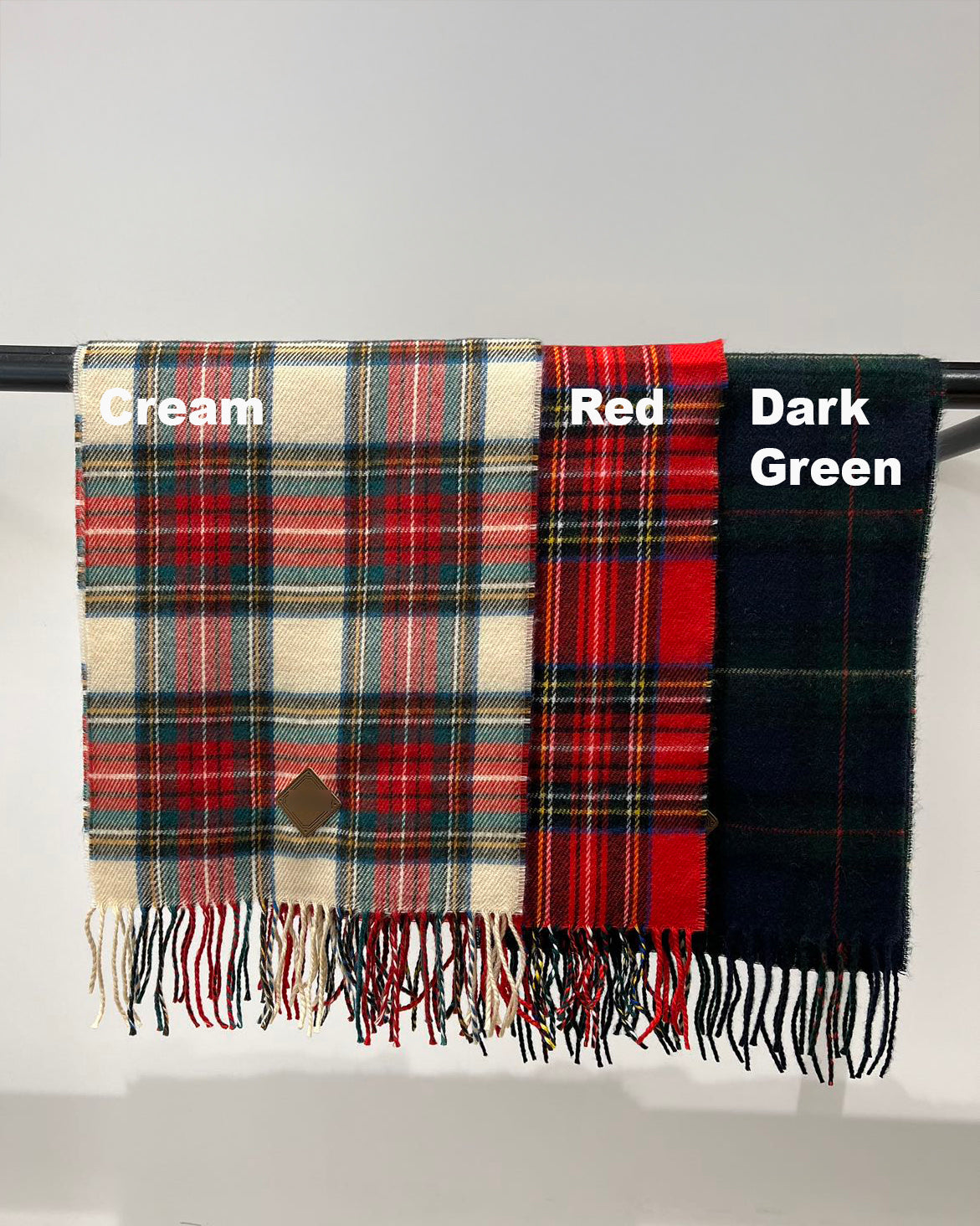 (Premium) 100% Wool - Chequered Scarf