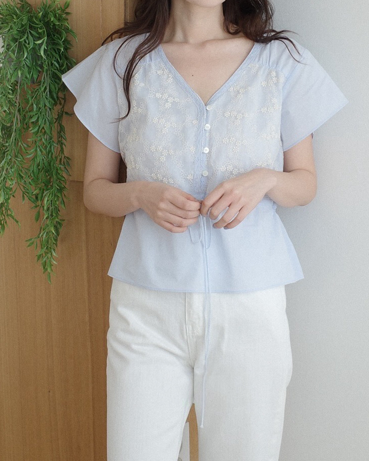 (Premium) Lace Layered Blouse