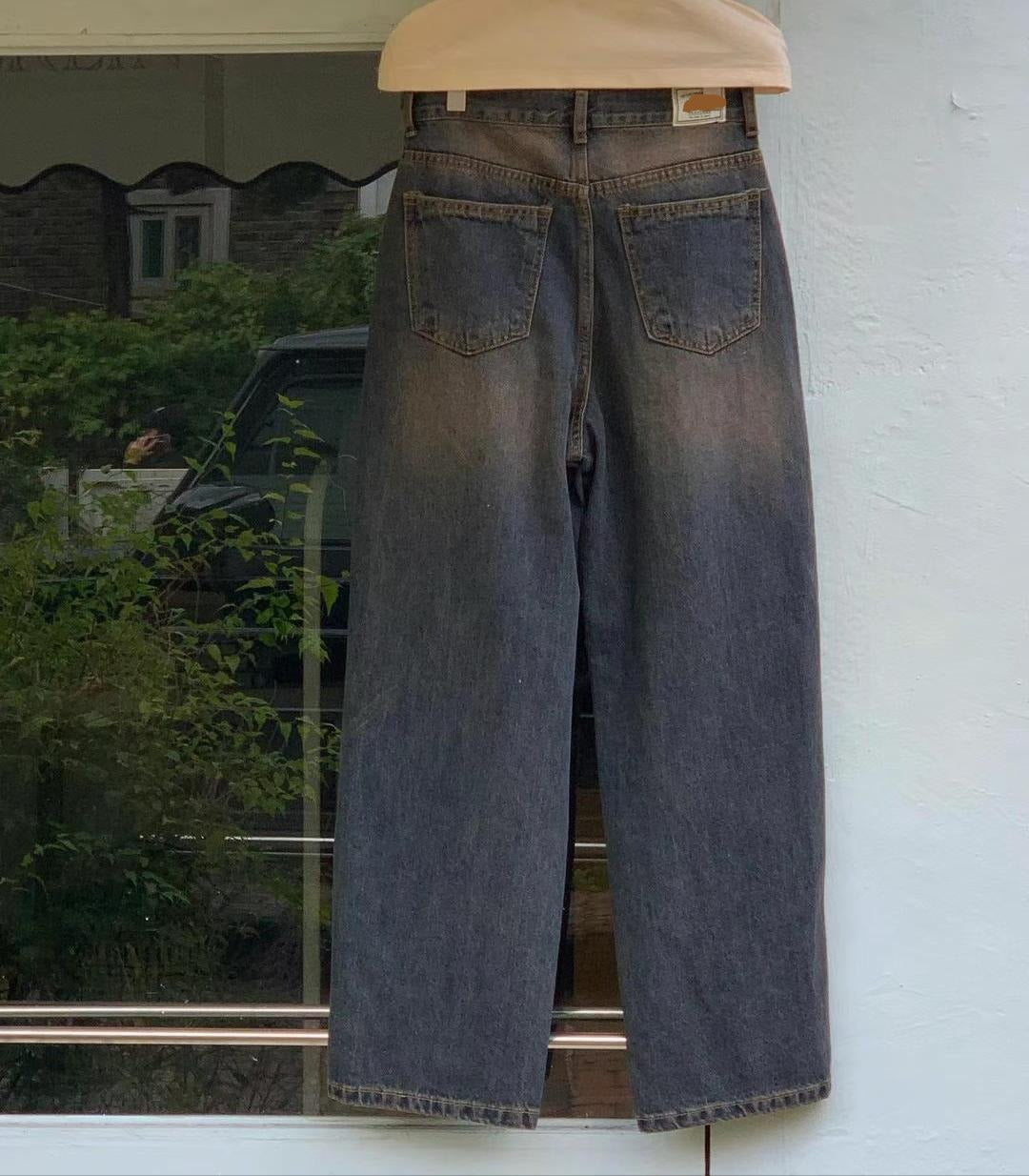 (Premium) Vintage Washed Pencil Jeans