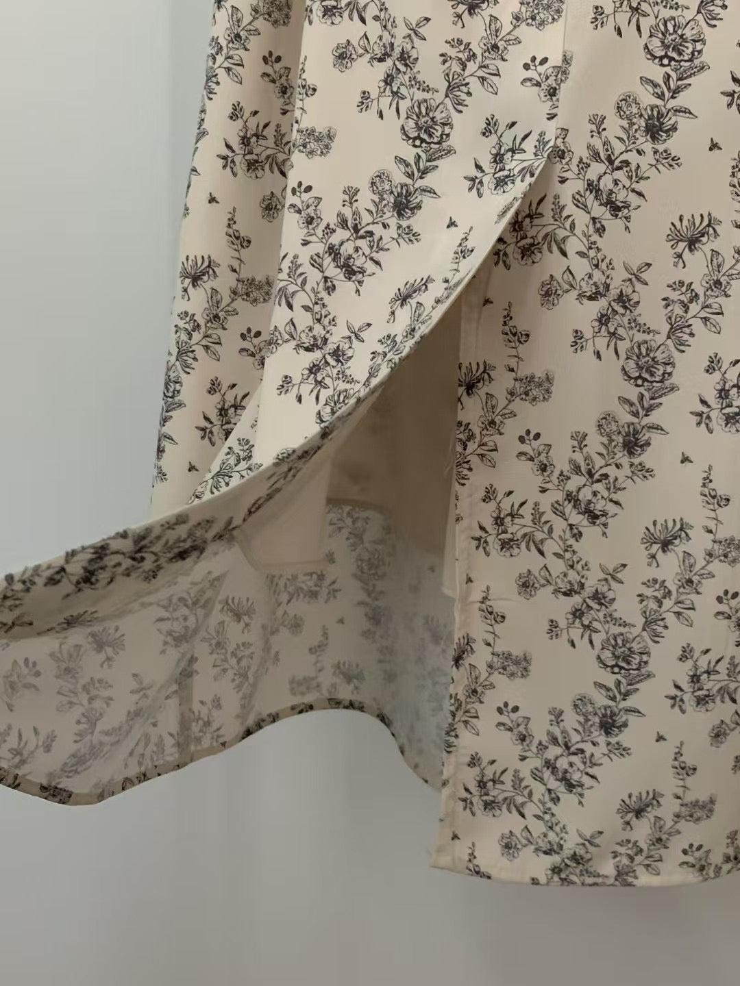 (Premium) Floral Pattern Chiffon Skirt