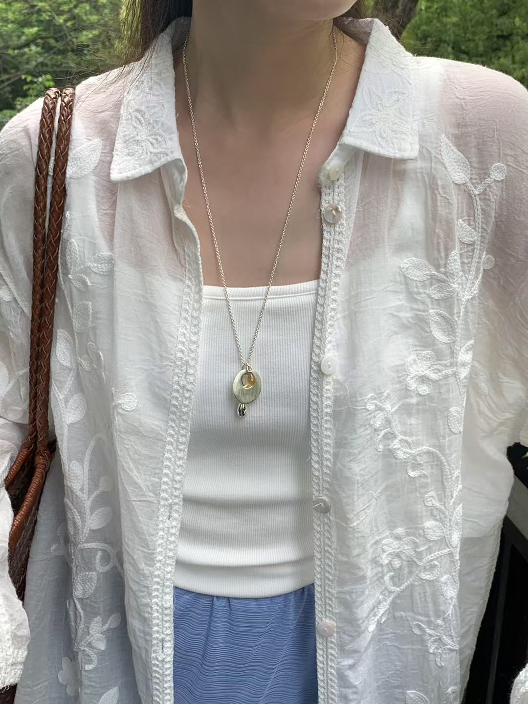(Premium) Embroidered Linen Shirt
