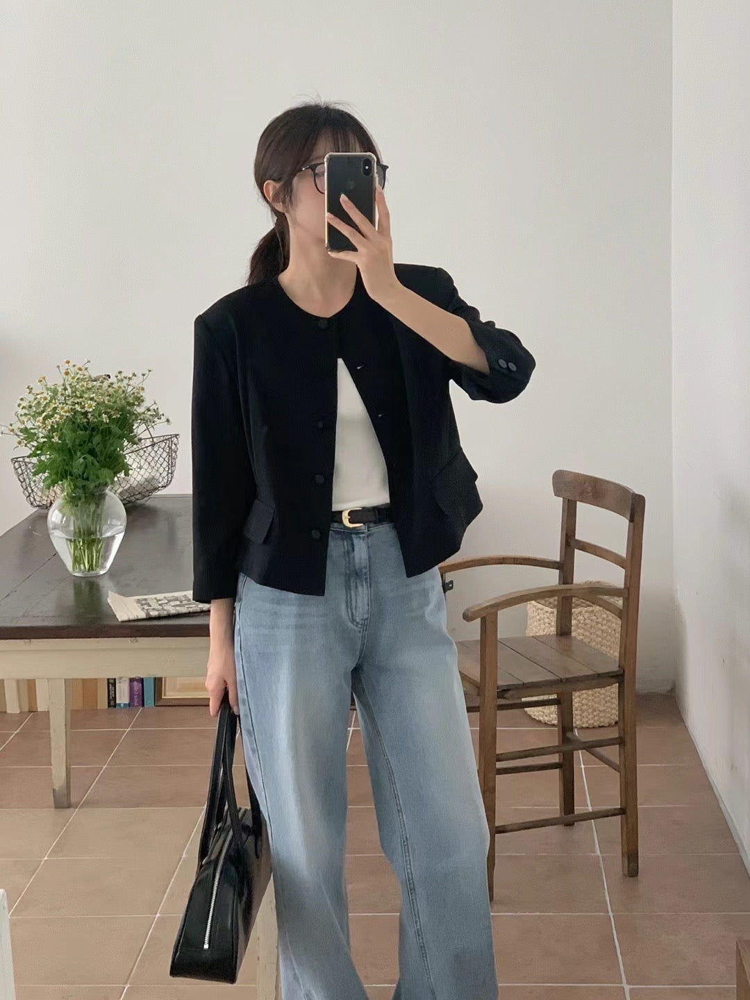 (Premium) Light Chiffon Blazer