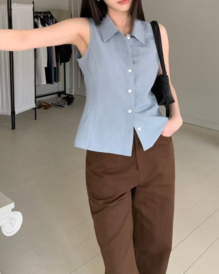 (Premium) Sleeveless Shirt