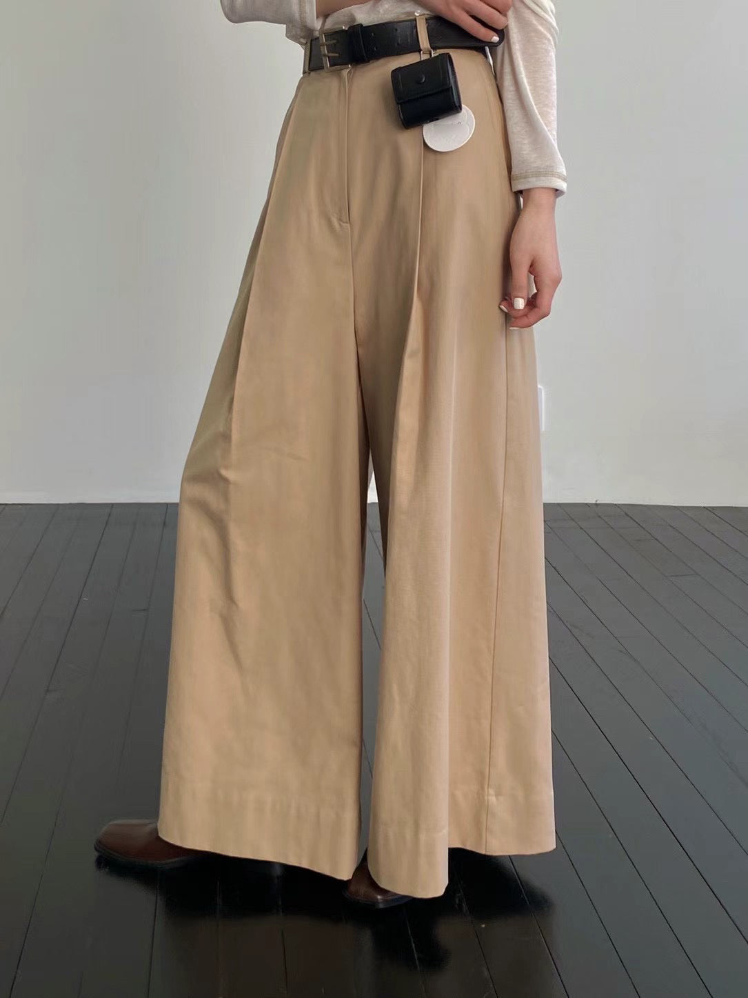 (Premium) Wide-leg Pants