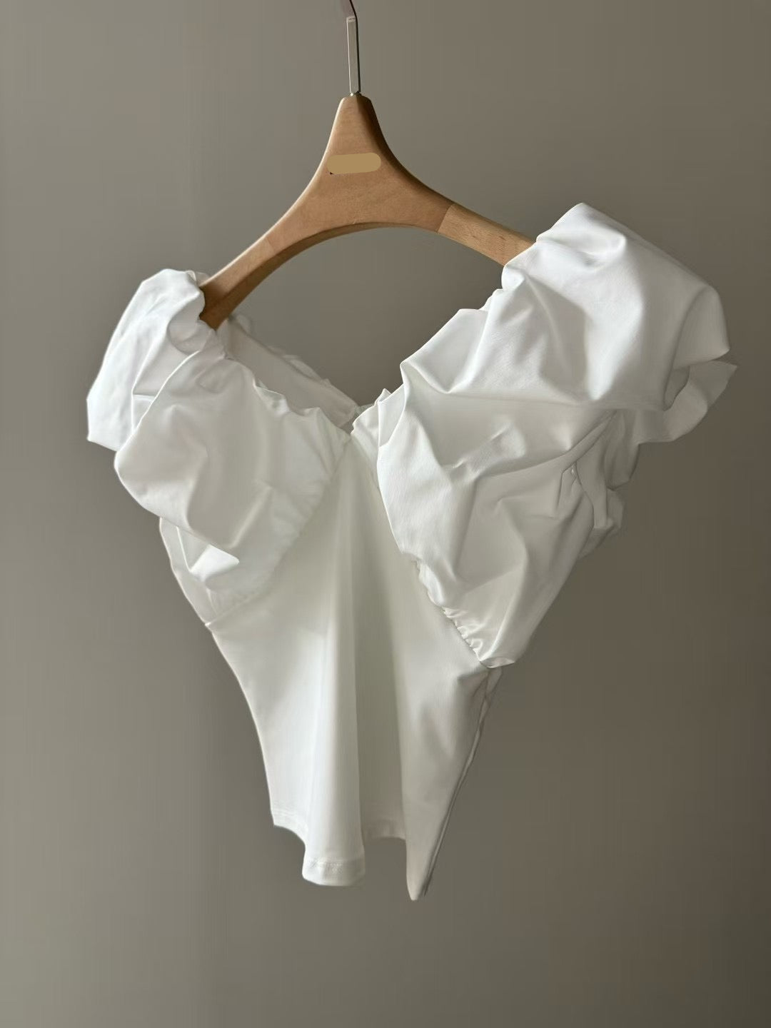(Premium) Bubble Off-Shoulder Blouse