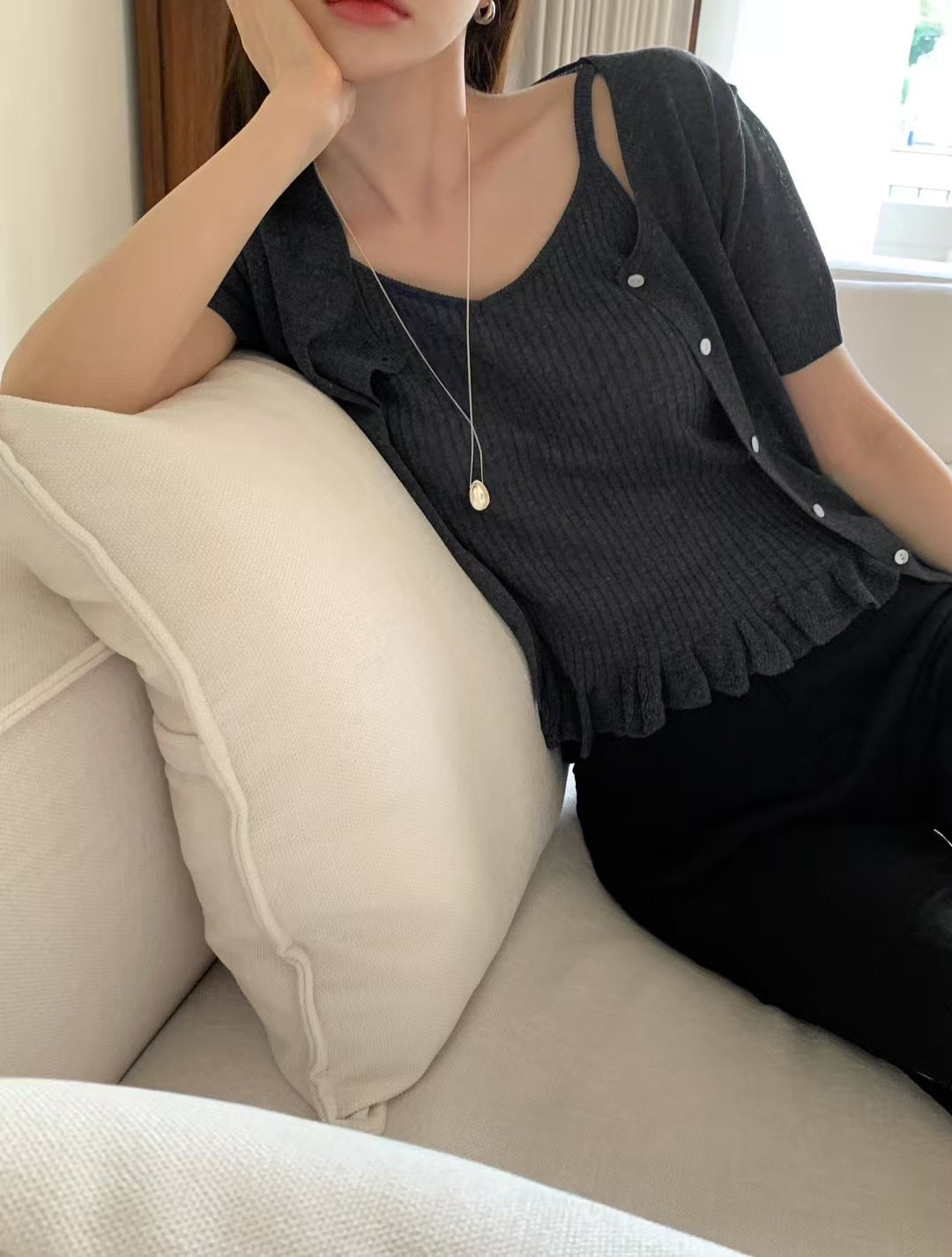 (Premium) Linen Knit Set