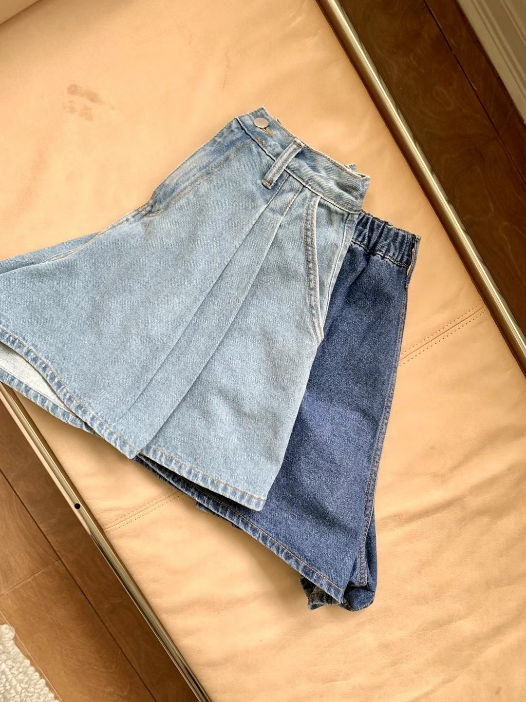 (Premium) Ninesquared - A-Cut Denim Shorts