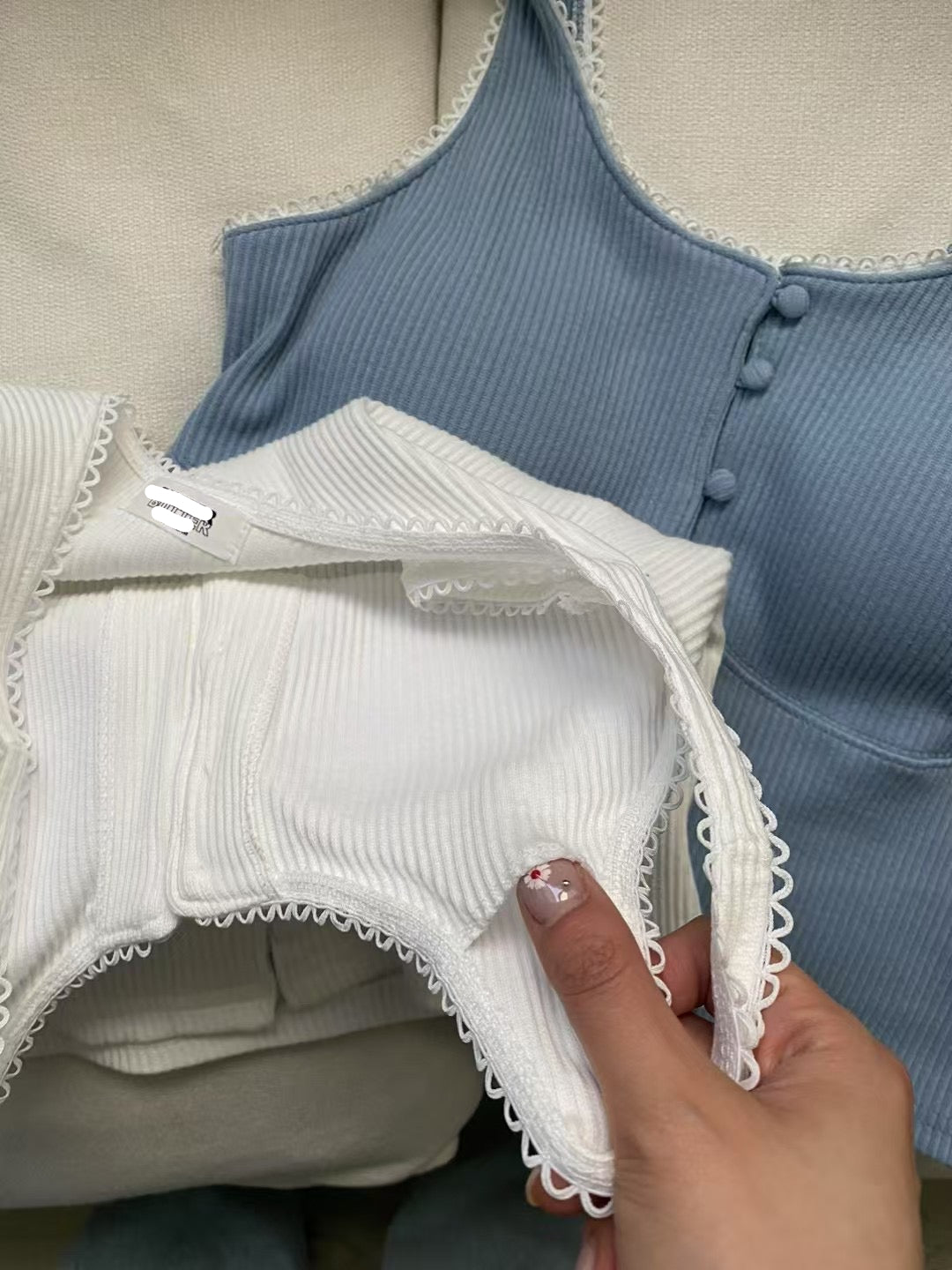 (Premium) Buttons Bra Top