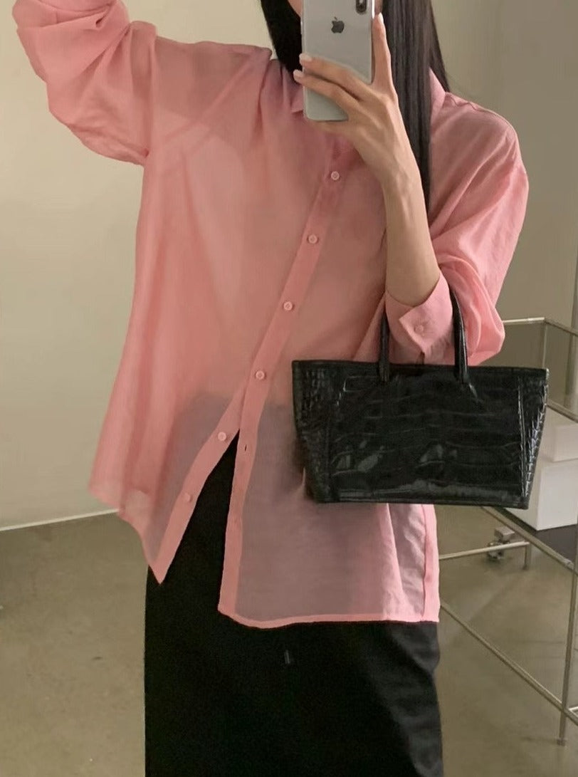 (Premium) See Through UV Block Shirt