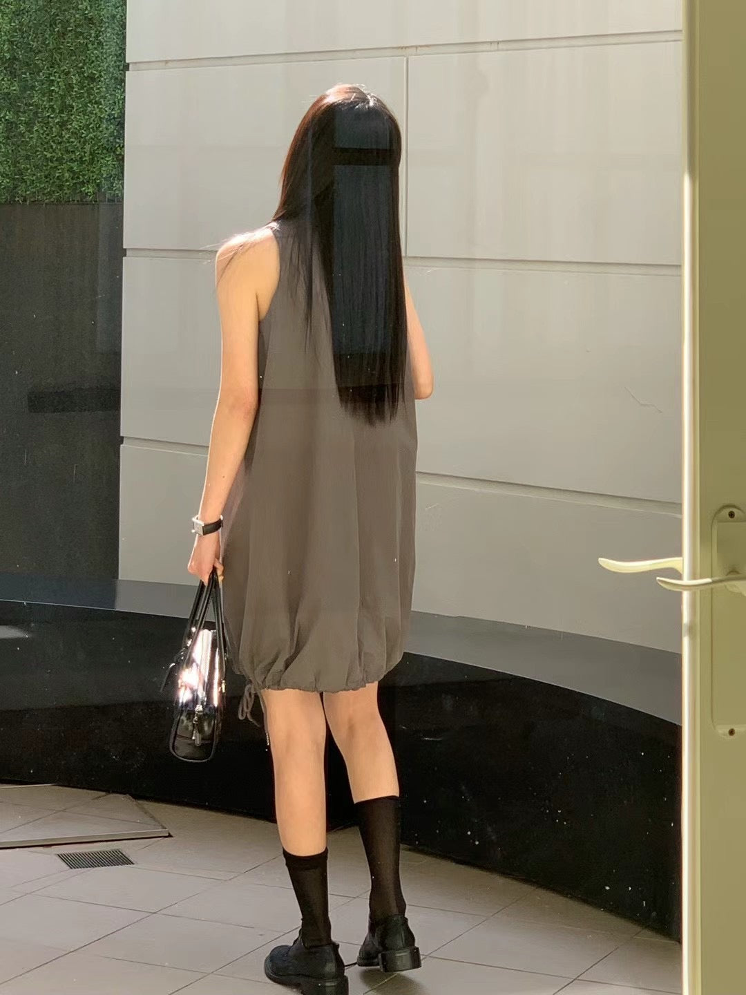 (Premium) Halter-Neck Tied Puff Ops