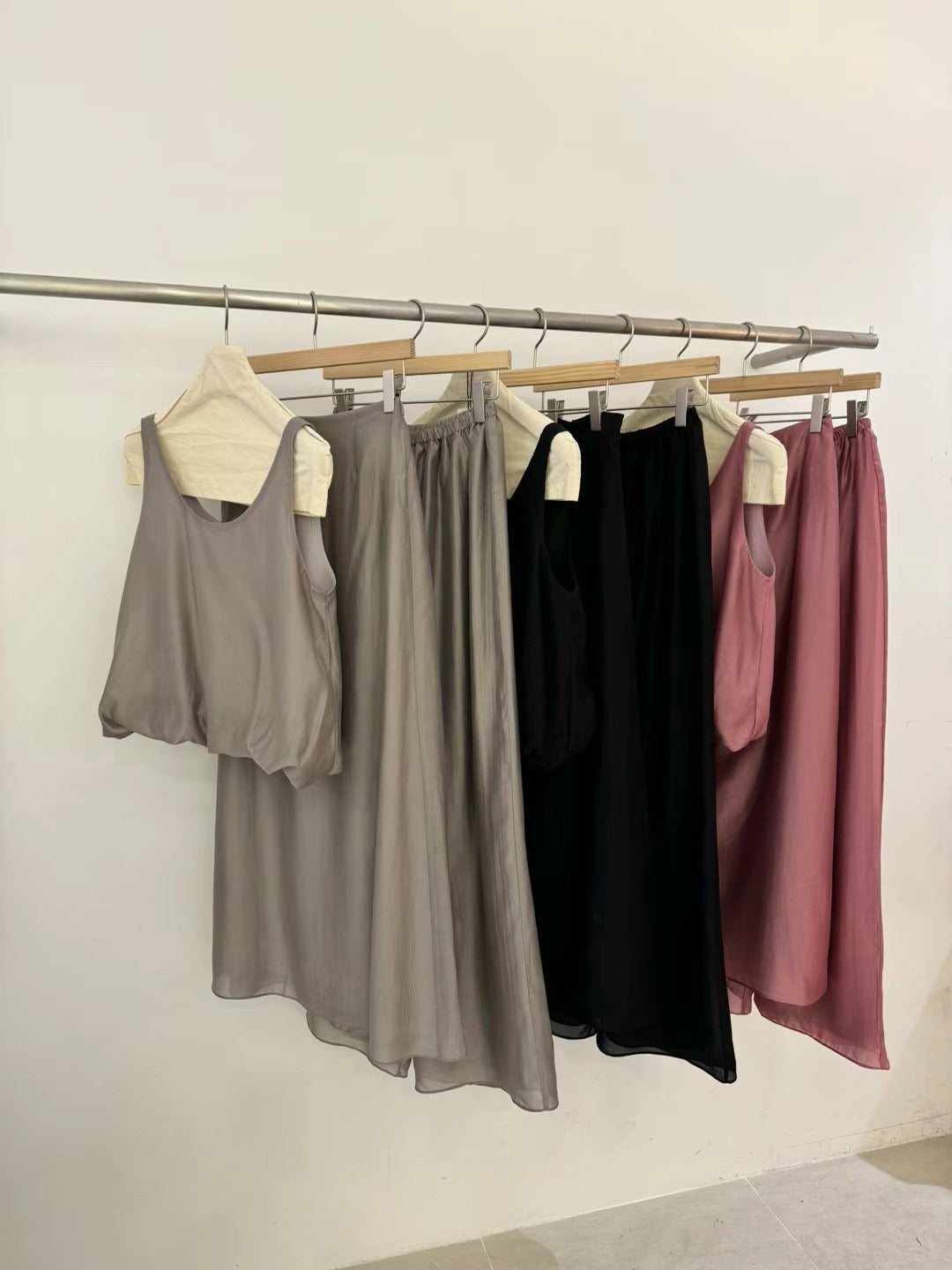 (Premium) Silk Tencel Sleeves Set