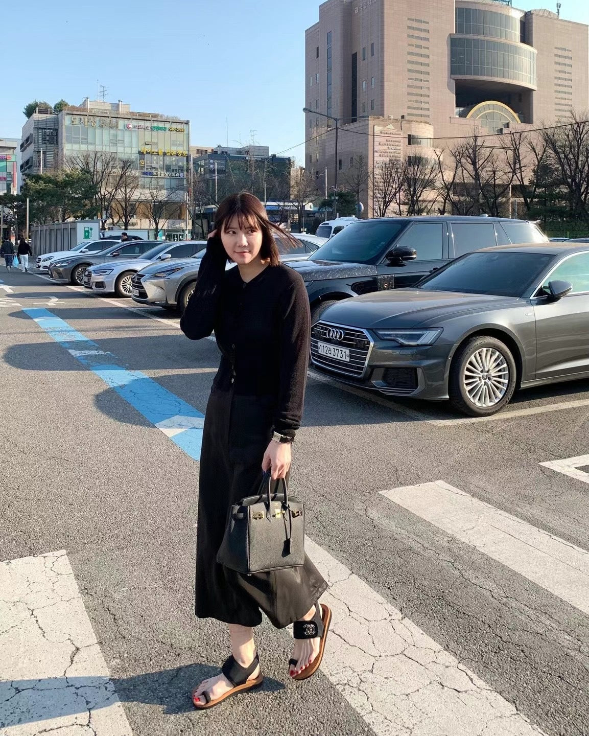 (Premium) Glossy Pencil Skirt
