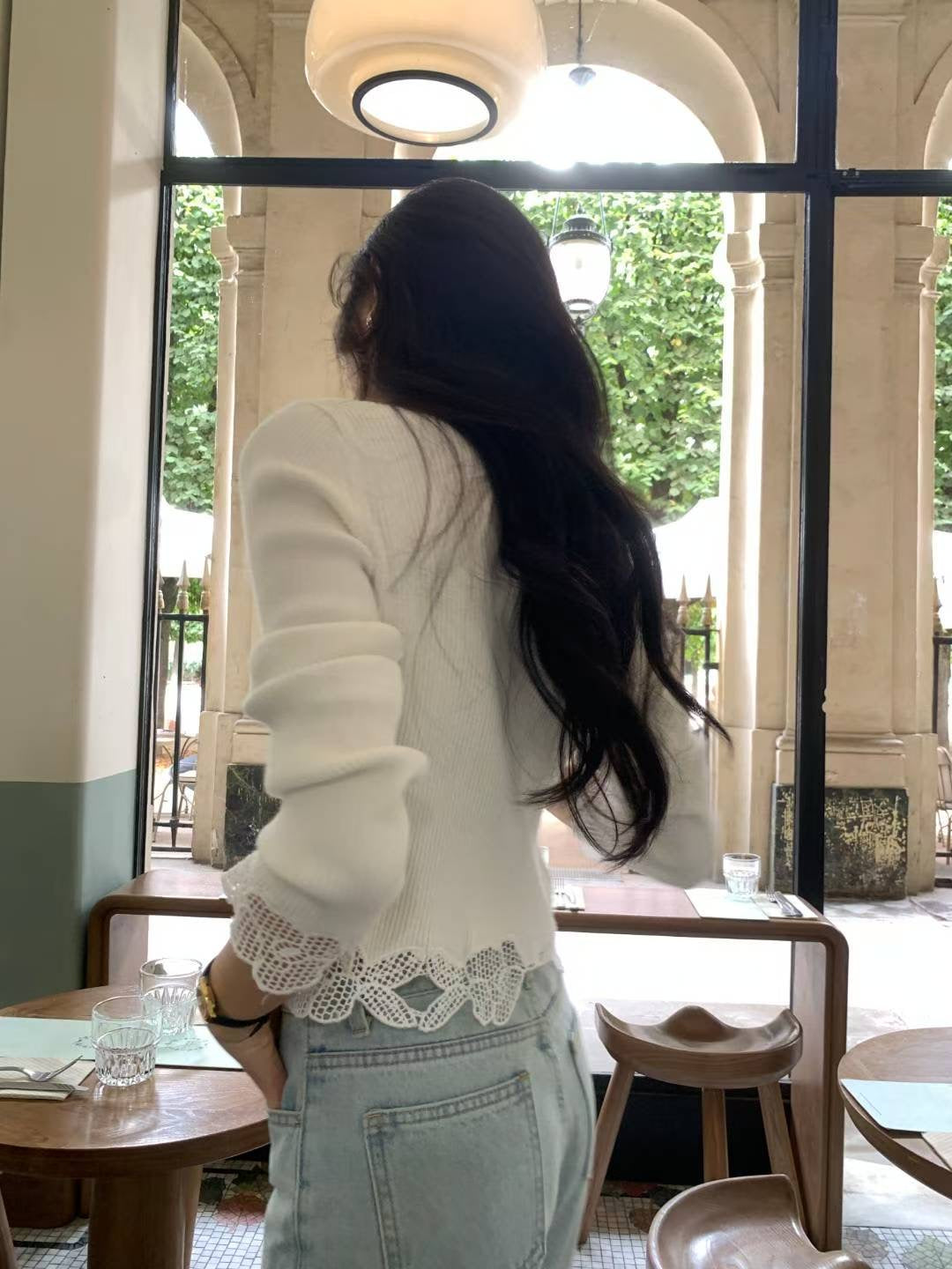 (Premium) Embroidered Knit Blouse