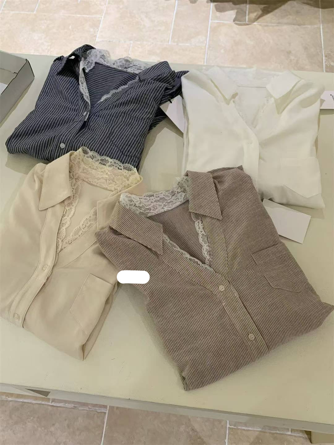 Lace Collar Shirt