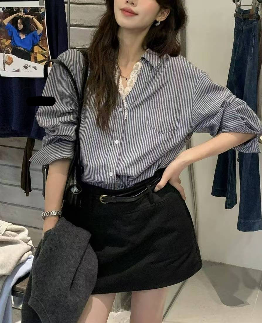 Lace Collar Shirt