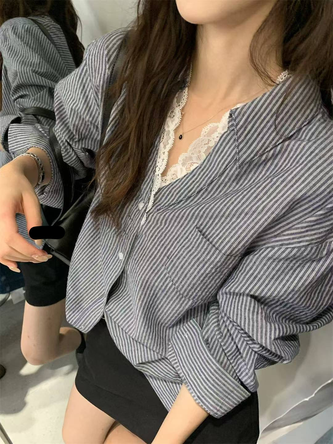 Lace Collar Shirt