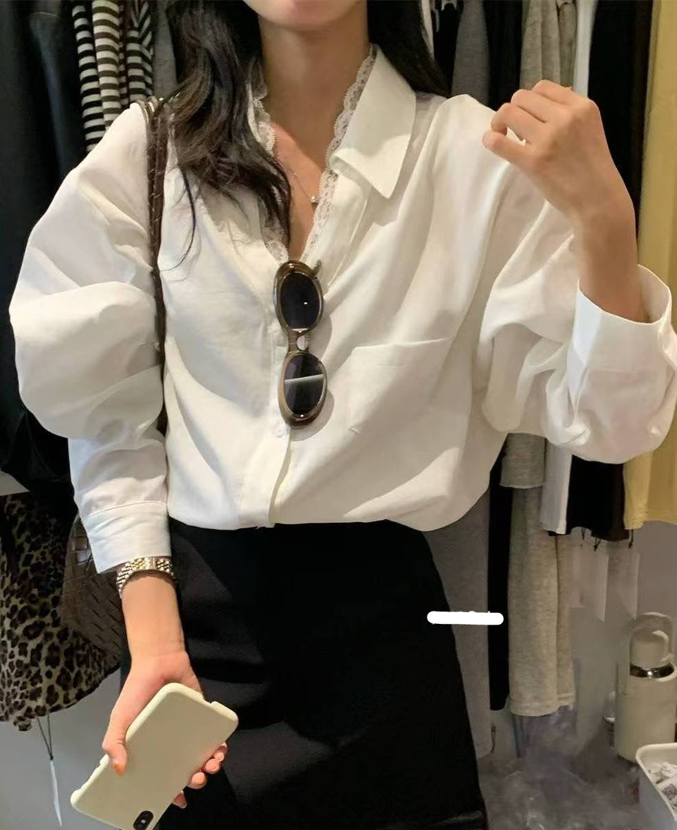 Lace Collar Shirt