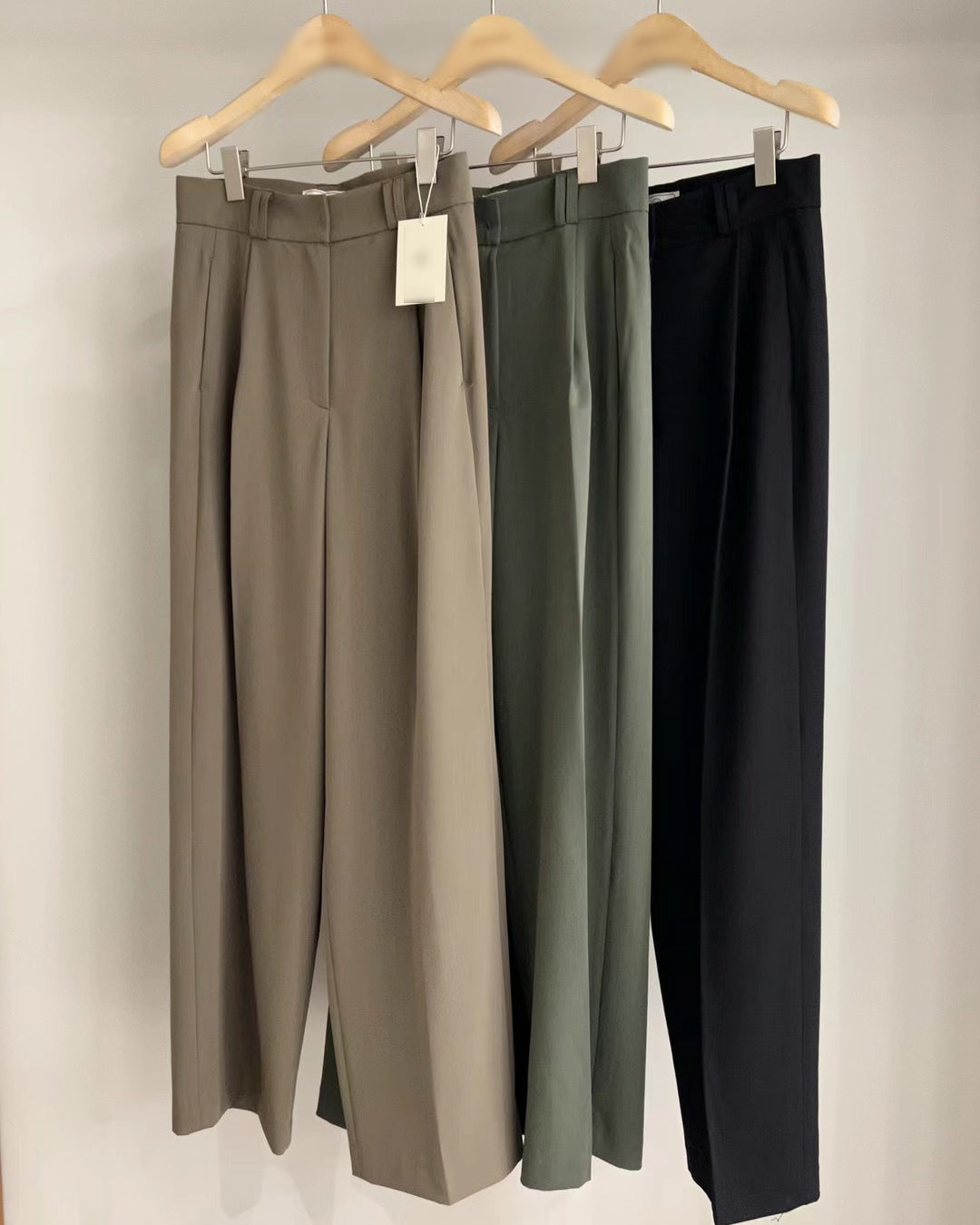 (Premium) Double Belt Loops Pleated Pants