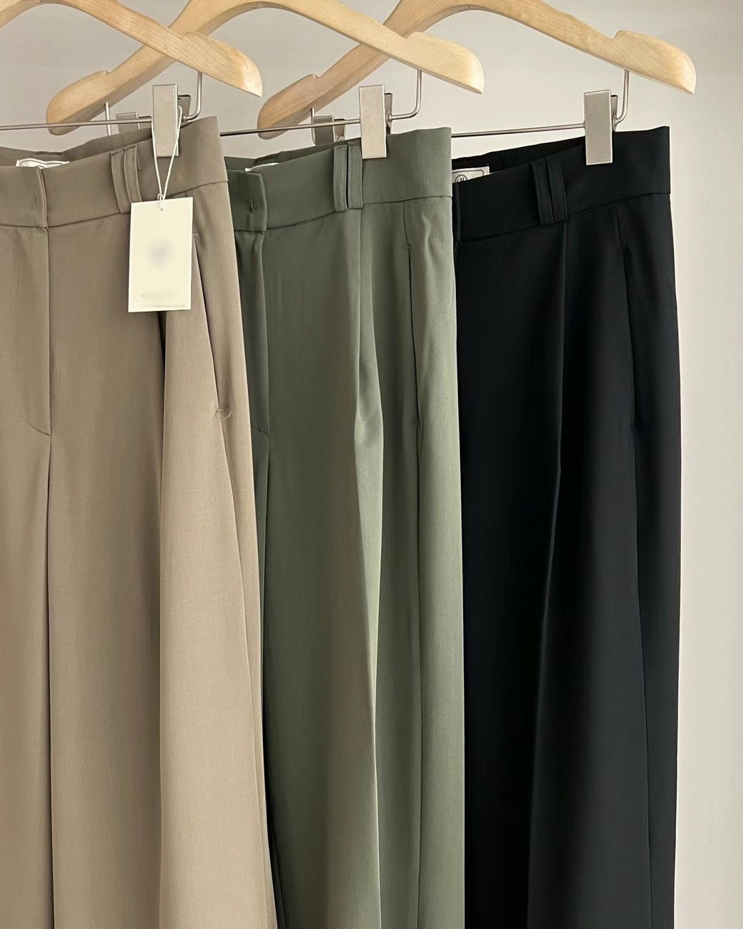 (Premium) Double Belt Loops Pleated Pants