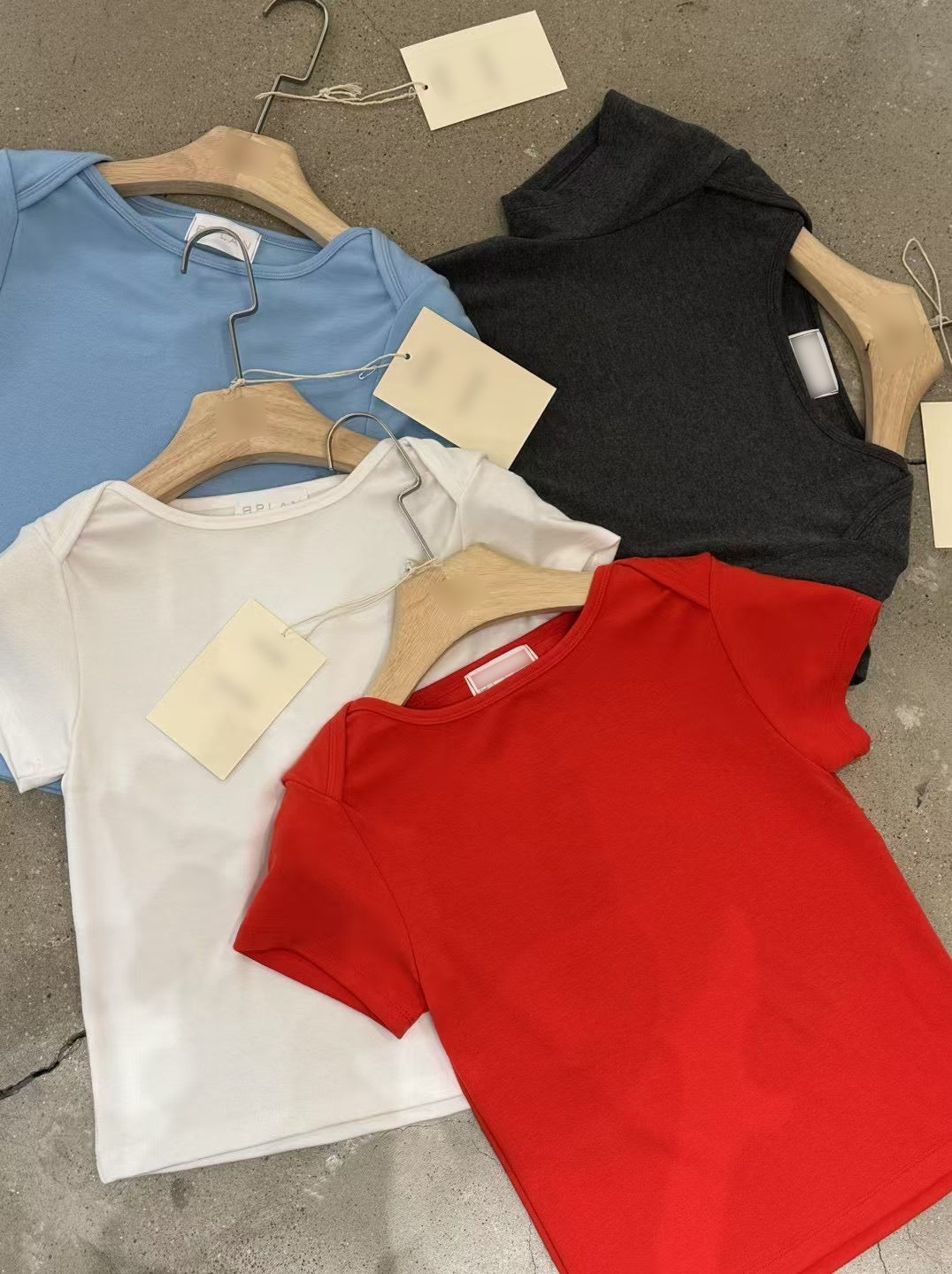 (Premium) Layers Shoulder Crop Tee