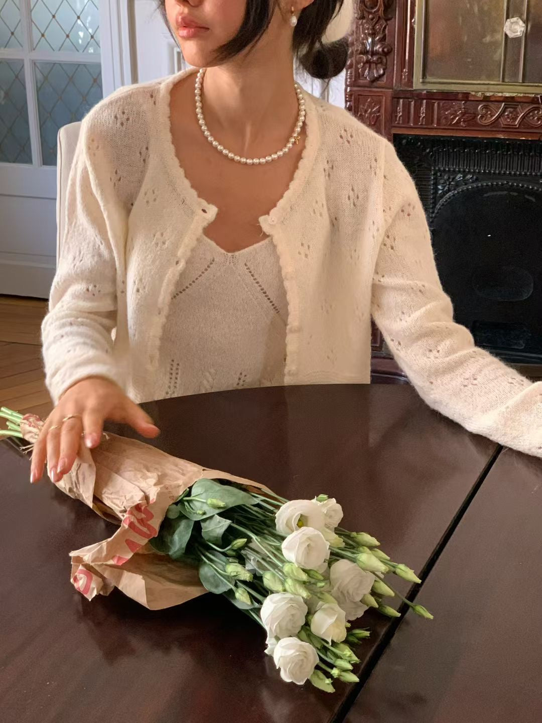 Crochet Cardigan Set