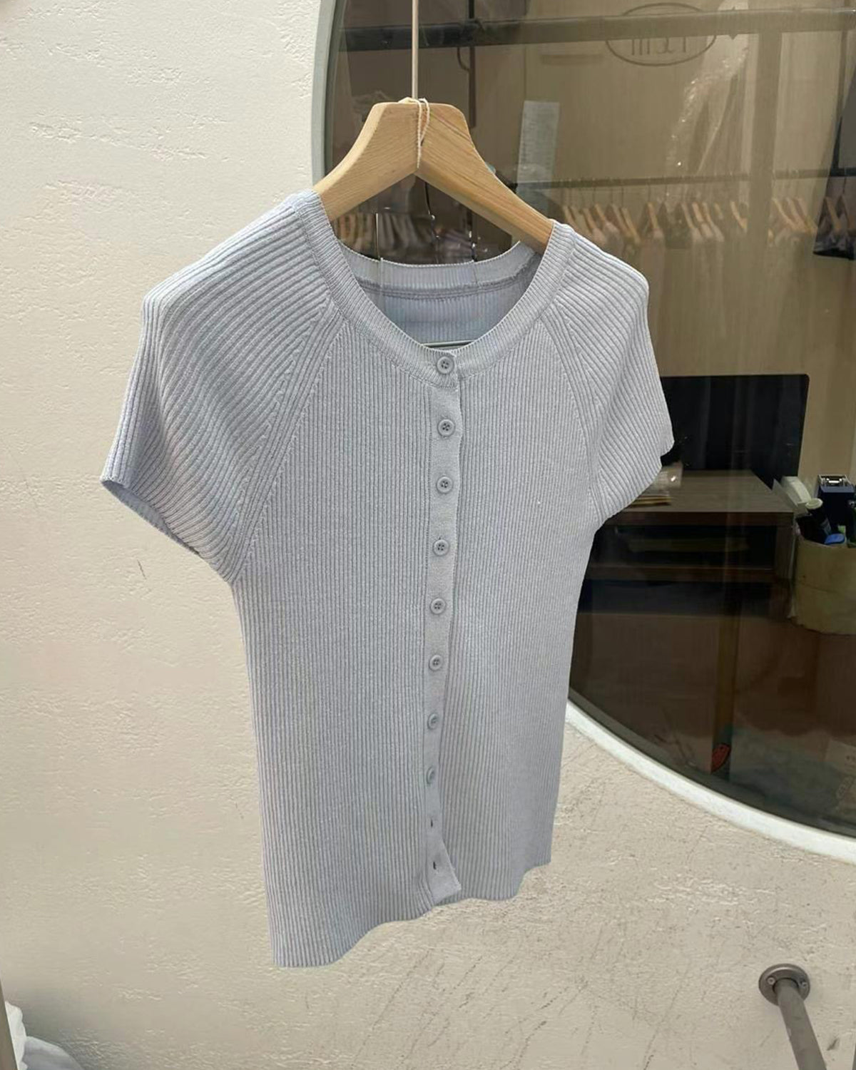 Summer Knit Open Blouse