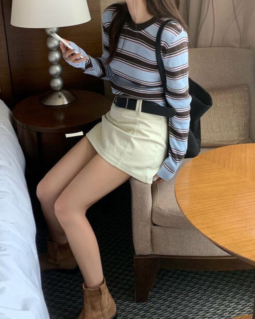 Striped Knit Tee