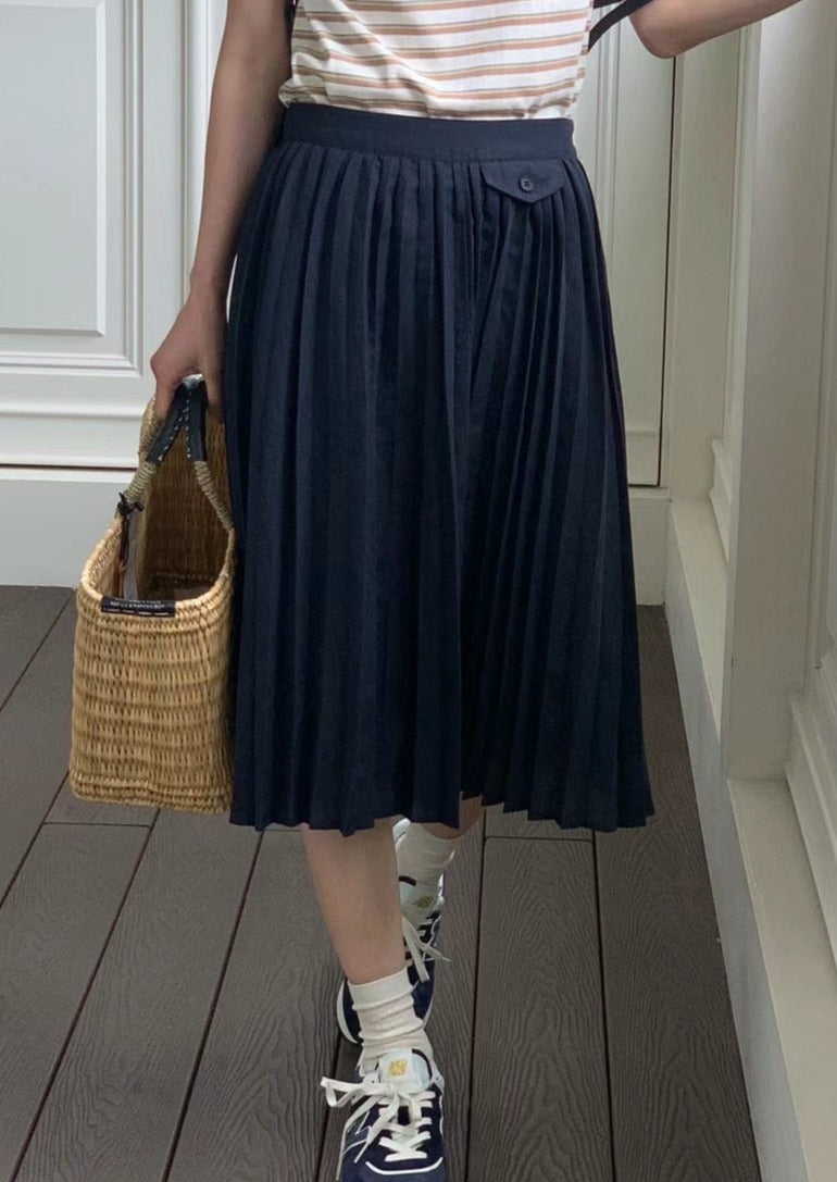 (Premium) Bamboo Pleated Skirt