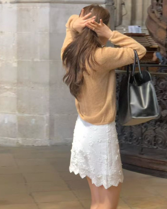 Broderie Anglaise Mini Skirt