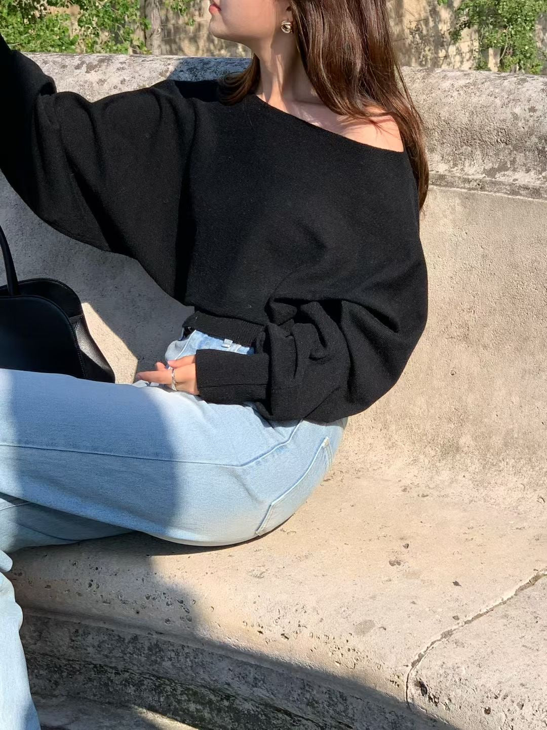 Off-Shoulder Sweater