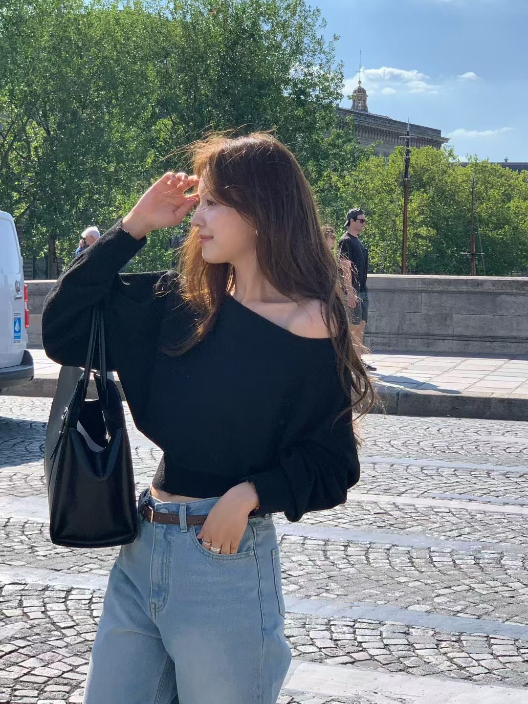Off-Shoulder Sweater