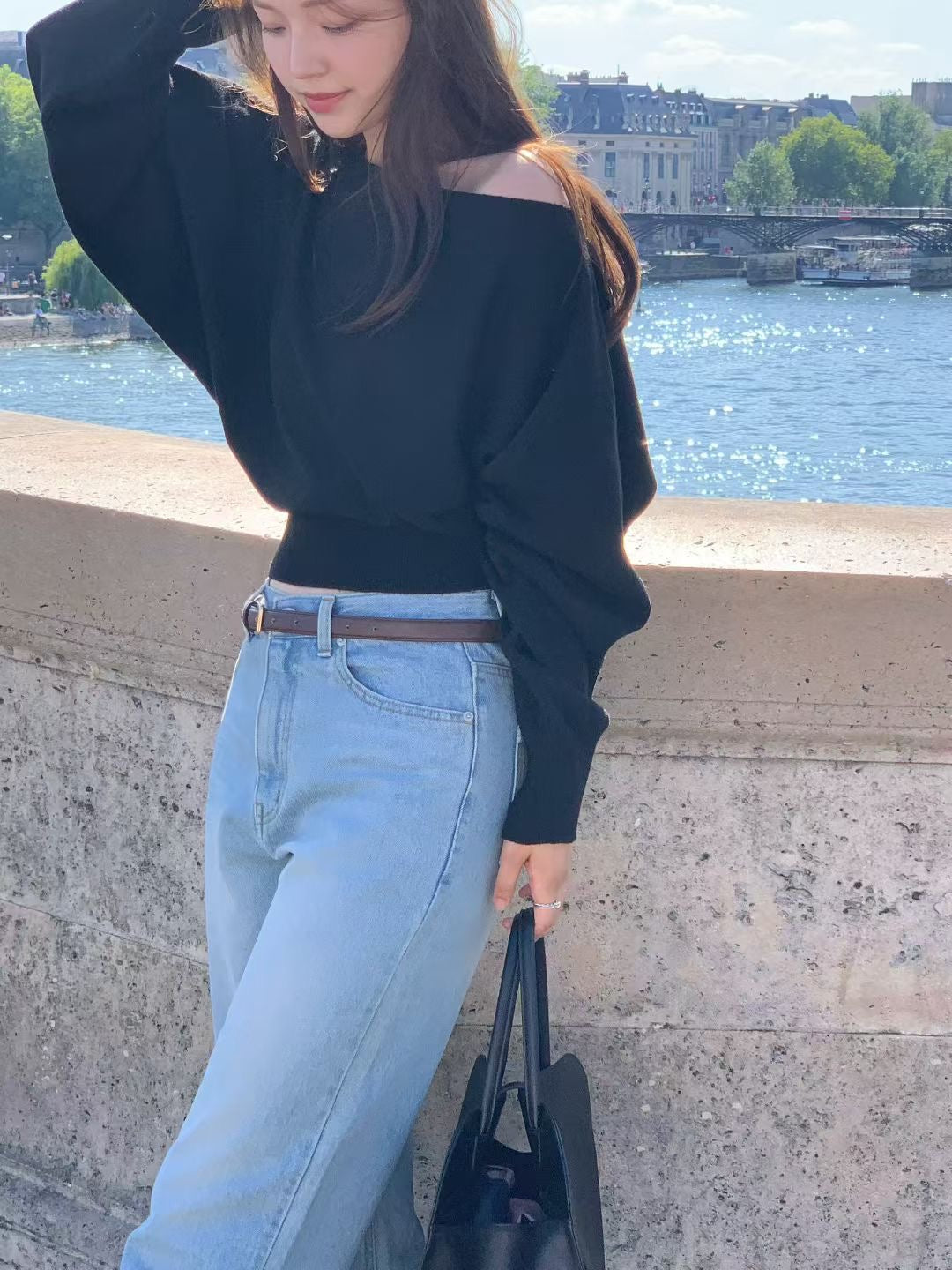 Off-Shoulder Sweater