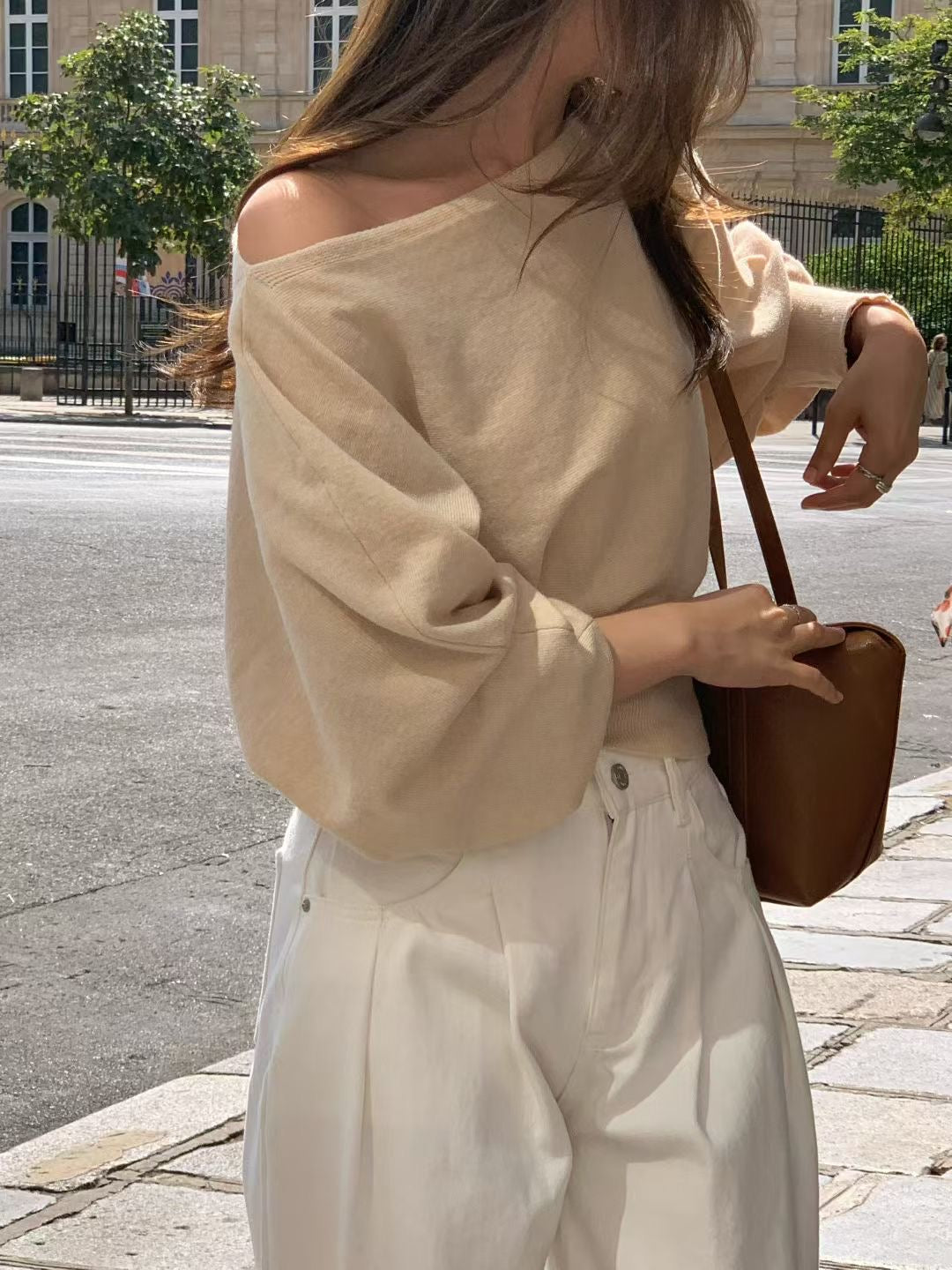 Off-Shoulder Sweater