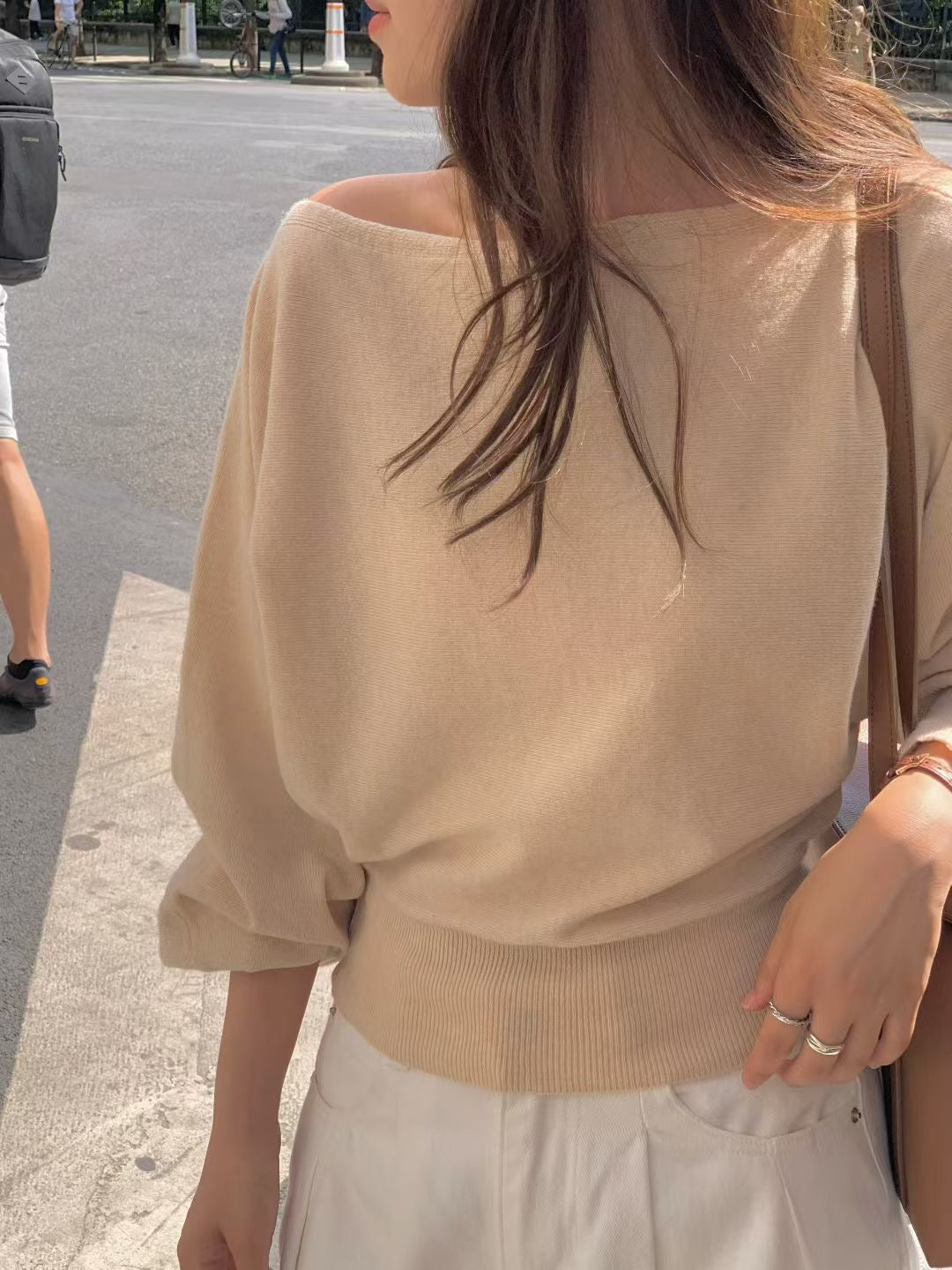 Off-Shoulder Sweater