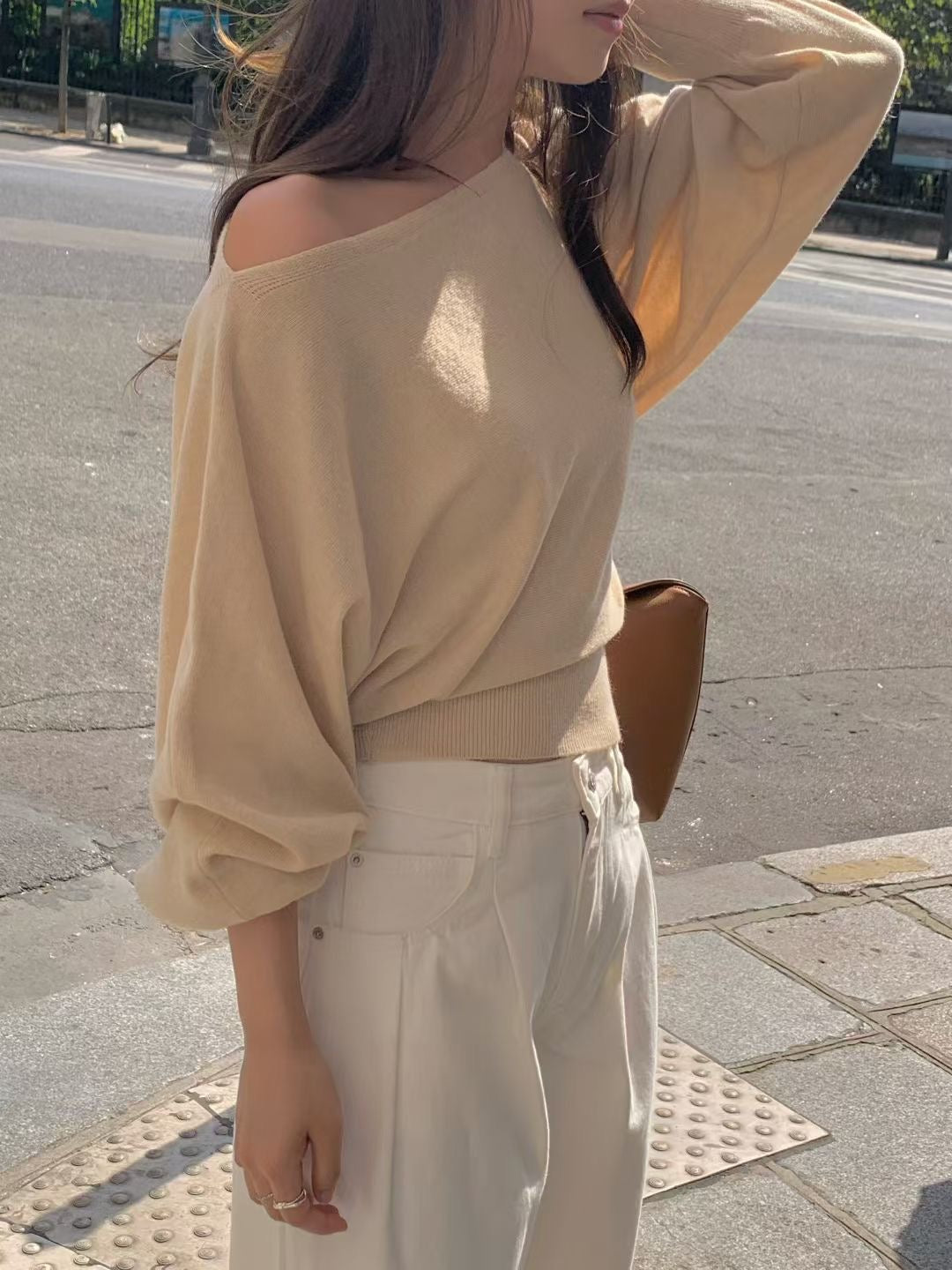 Off-Shoulder Sweater