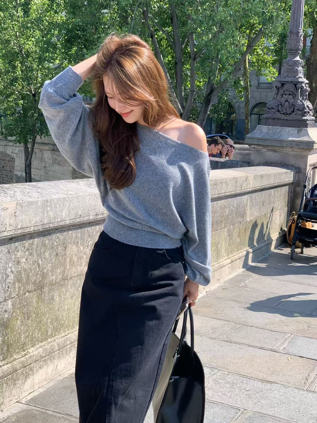 Off-Shoulder Sweater