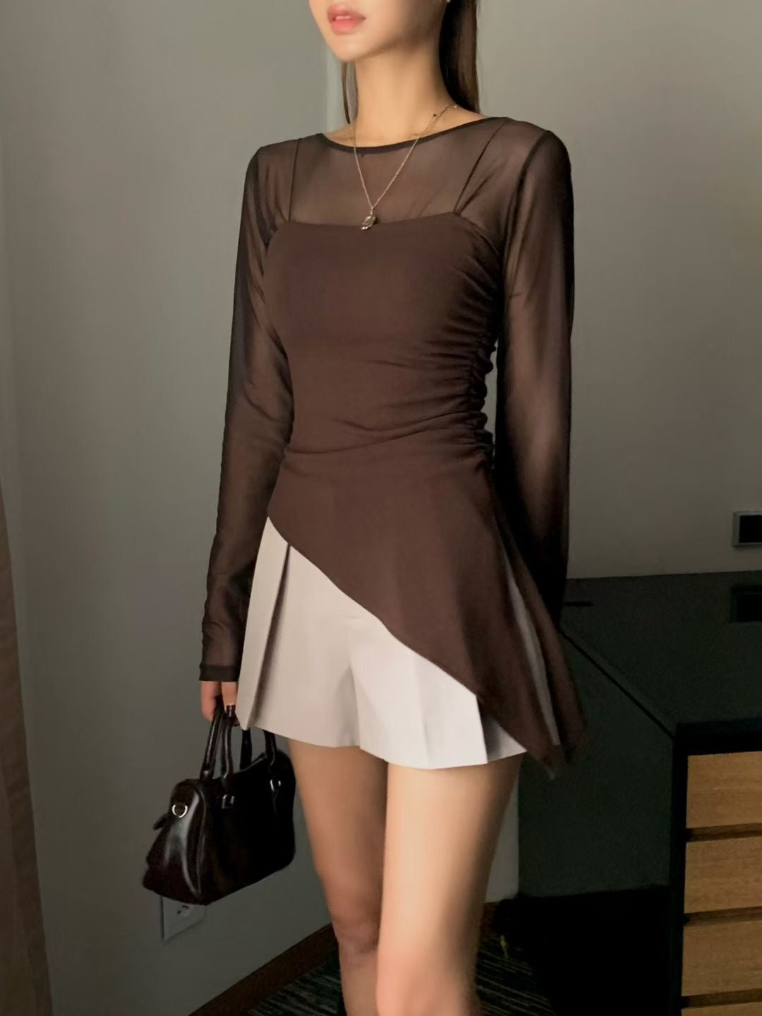 (Premium) Asymmetrical Camisole Vest