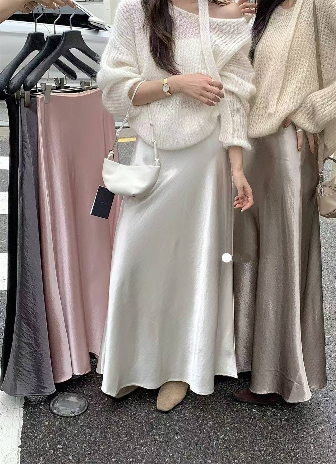 Satin Maxi Skirt