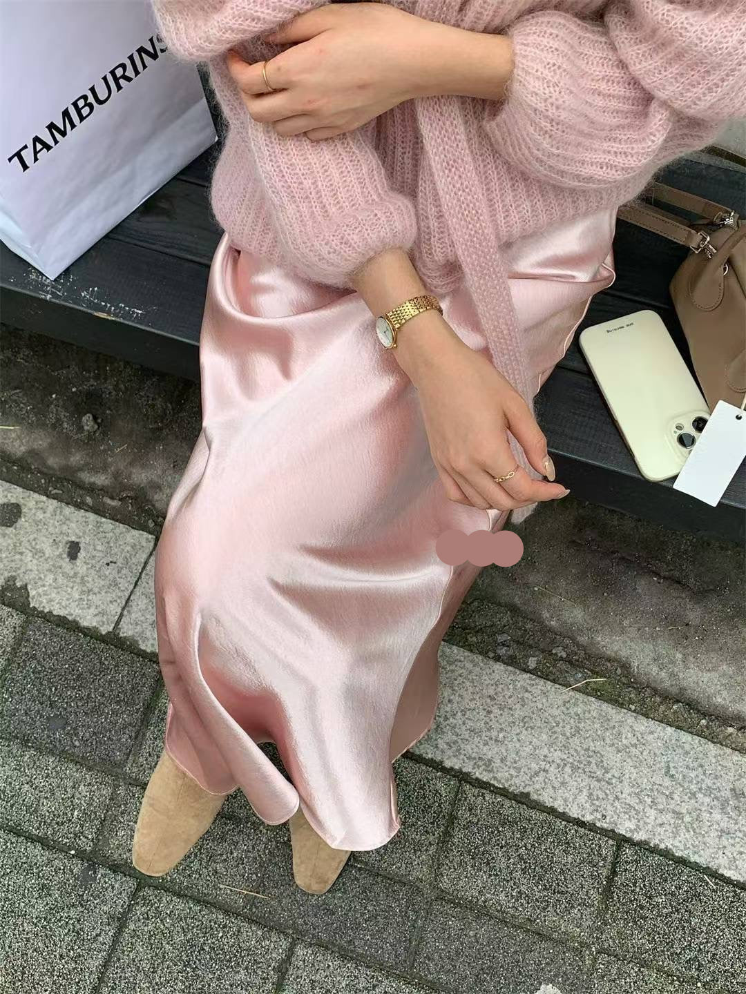 Satin Maxi Skirt