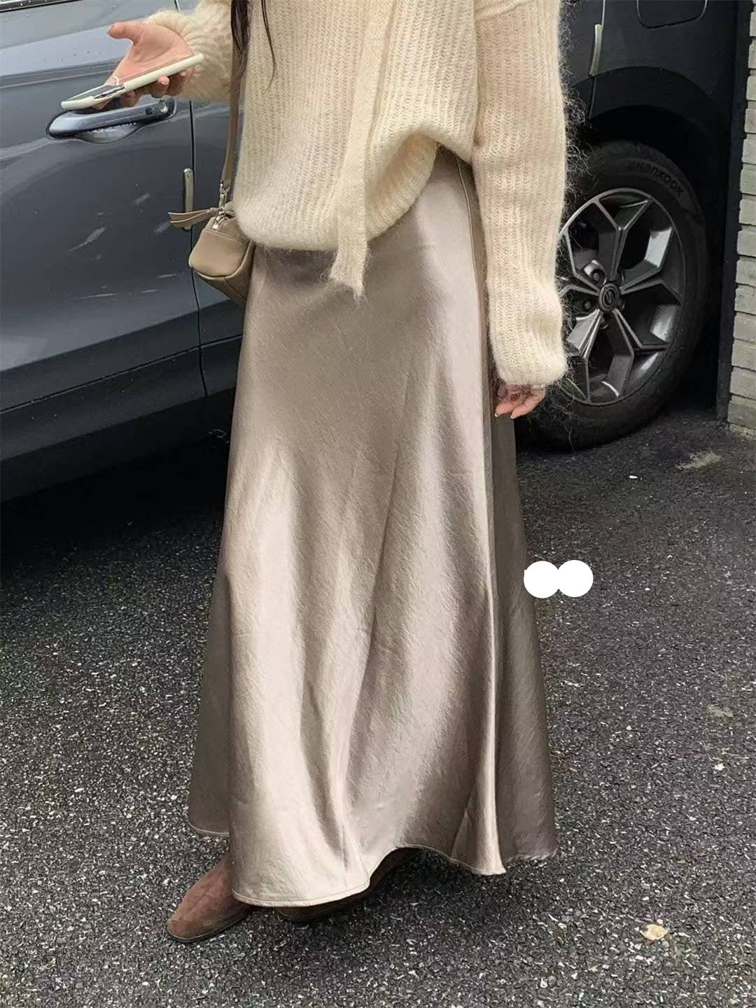 Satin Maxi Skirt