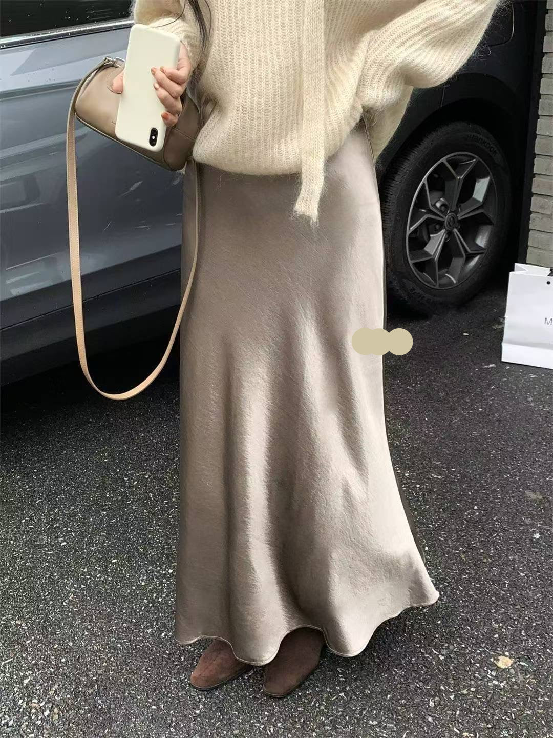 Satin Maxi Skirt