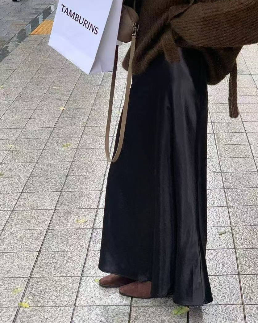 Satin Maxi Skirt