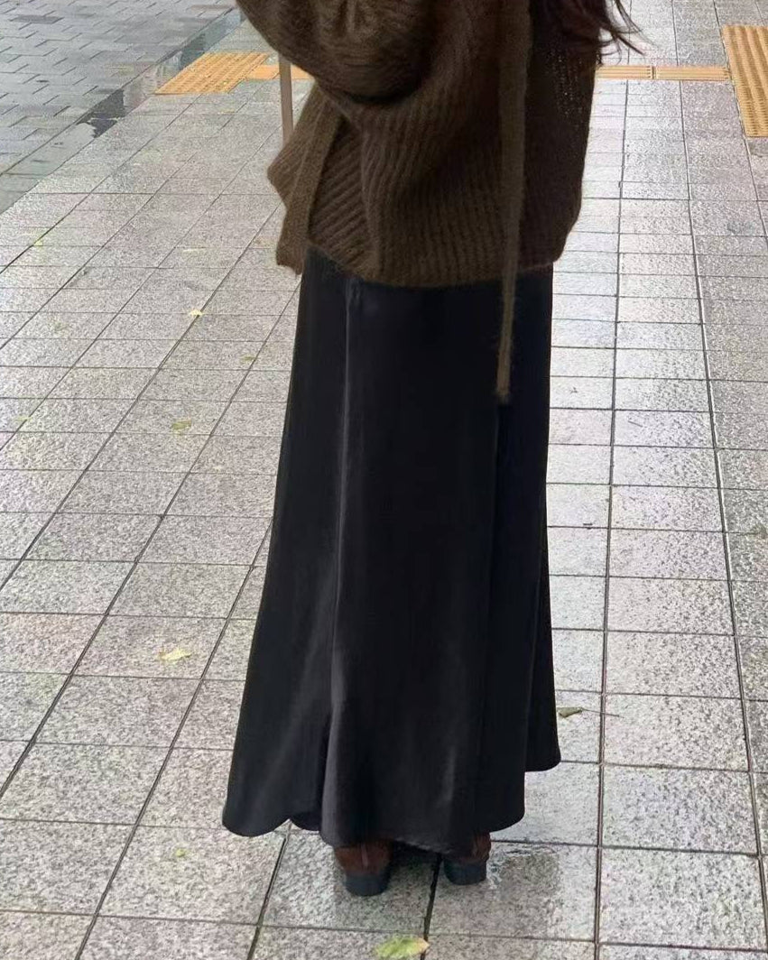 Satin Maxi Skirt