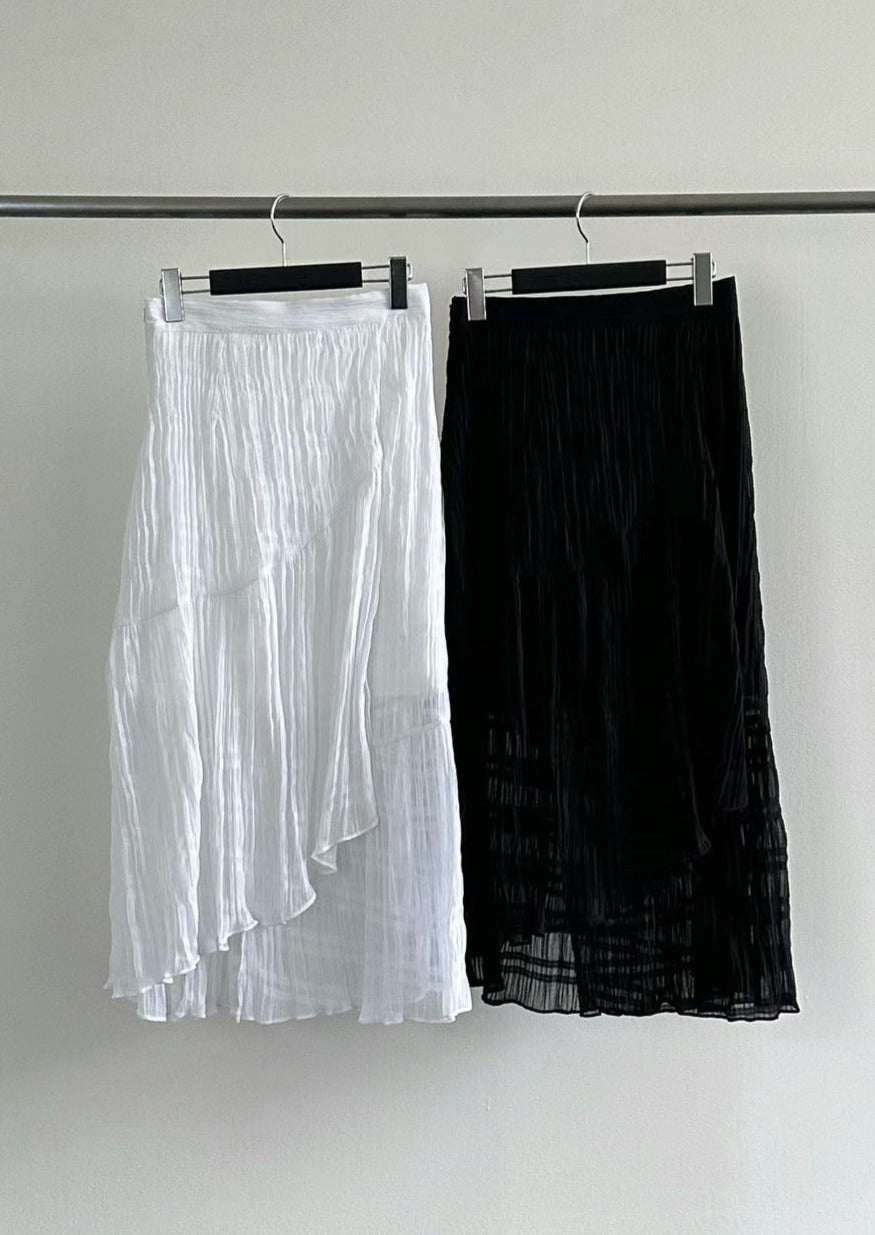 (Premium) Wrinkled Wrapped Skirt