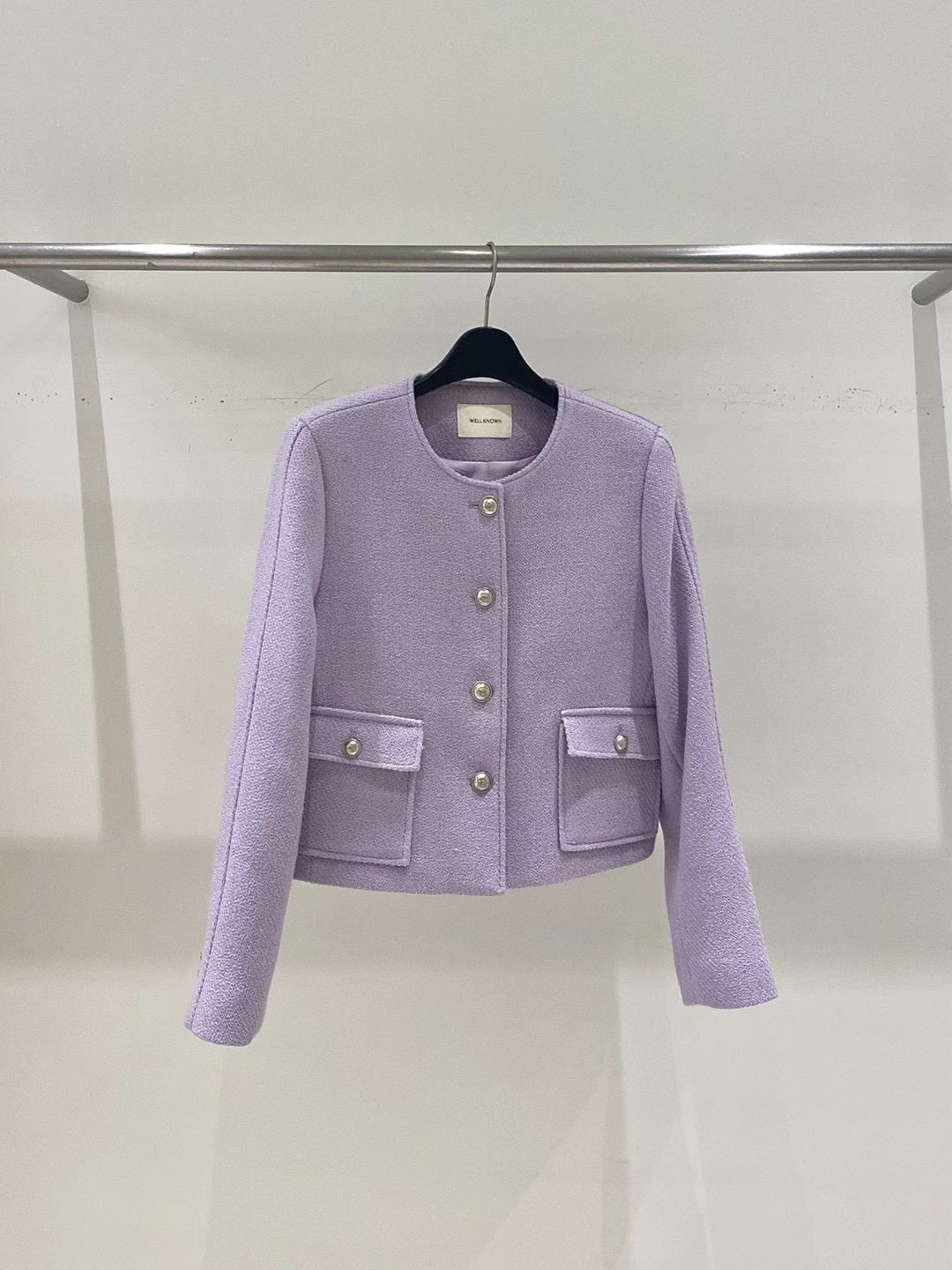 (Premium) Spring Colors Sliver Buttons Blazer