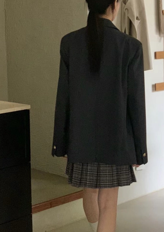 (Premium) Vintage Gold Buttons Blazer