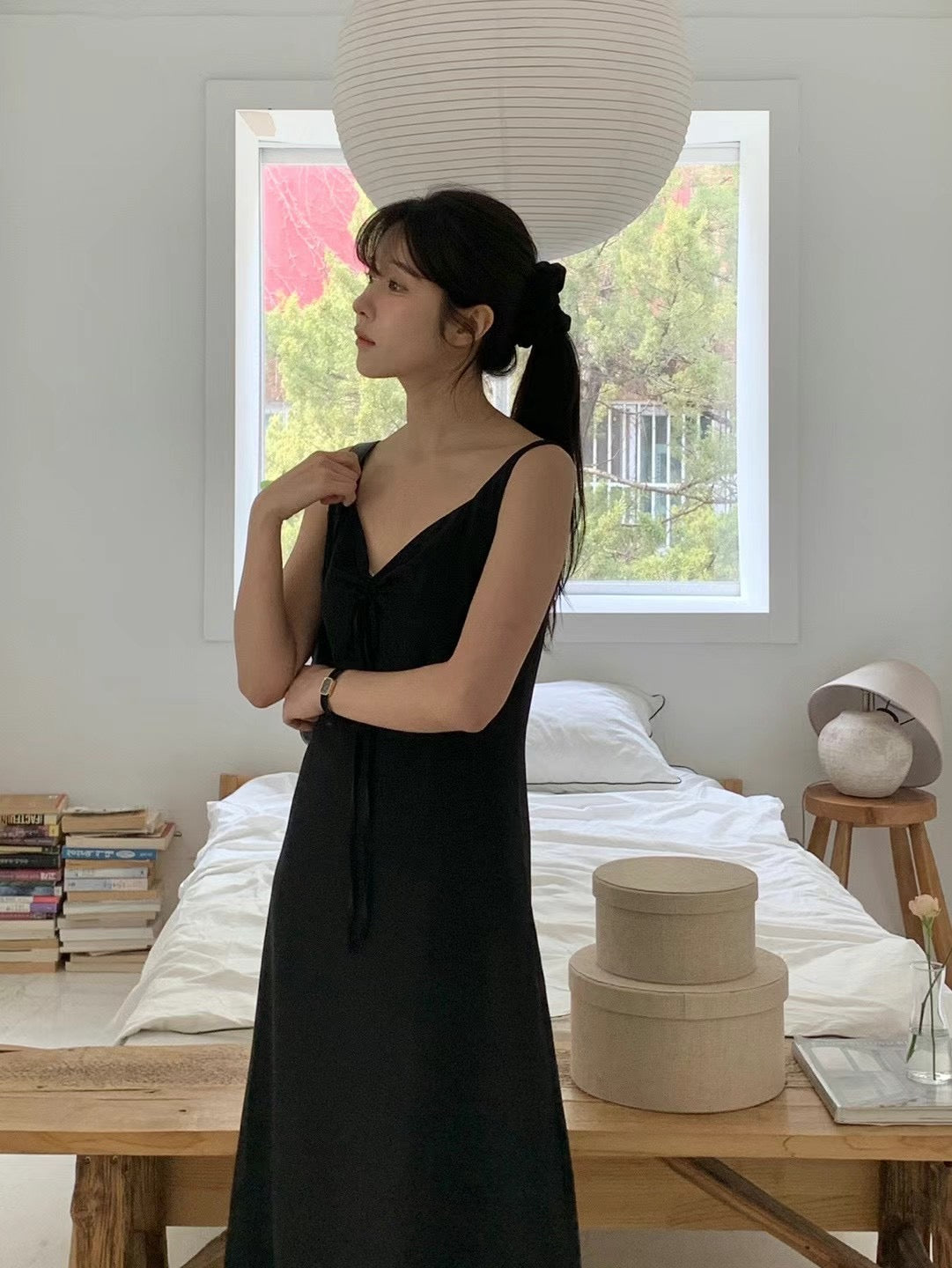 (Premium) Tied Sweetheart Neck OPS