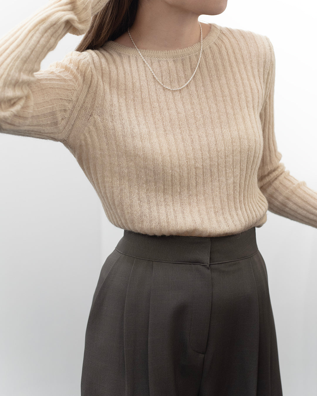 (PREMIUM) Knit Blouse